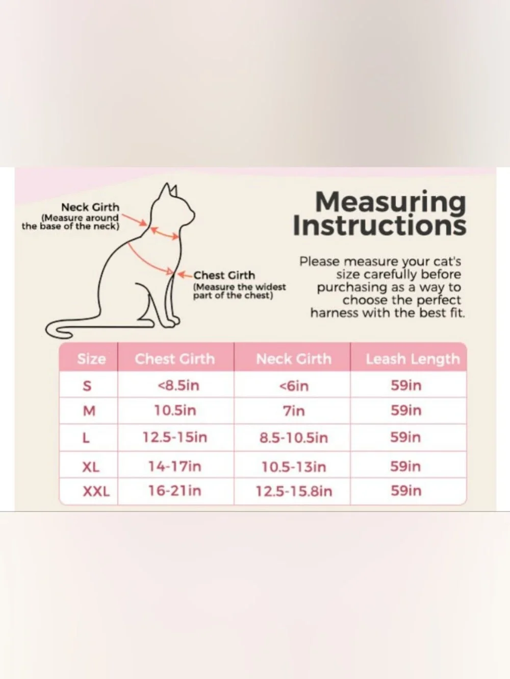 BINGPET Pet Harness and Leash Set Cat 😺  Size XL